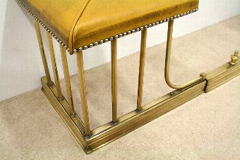 Antique Victorian Style Brass Club Fender