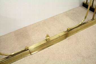 Antique Victorian Style Brass Club Fender