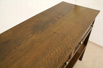 Antique Large Oak Backless Dresser