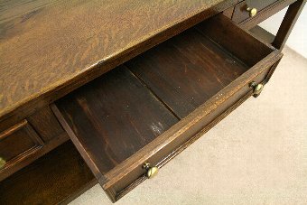 Antique Large Oak Backless Dresser