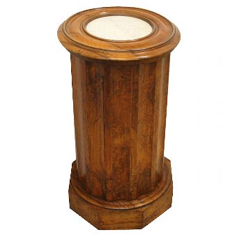 Mid Victorian Burr Walnut Pot Cupboard