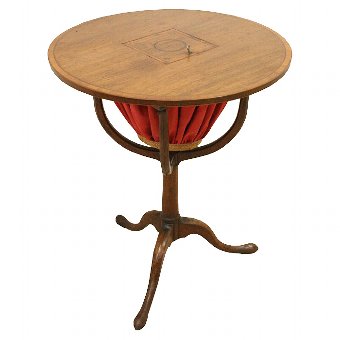 George III Mahogany Sewing Table