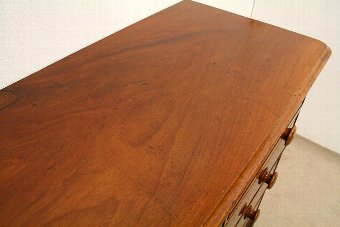 Antique Mid Victorian Figured Mahogany Chest of Drawers