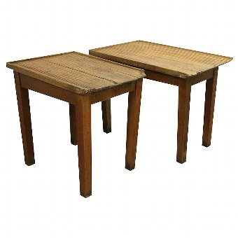 Two Victorian Teak Washing Tables