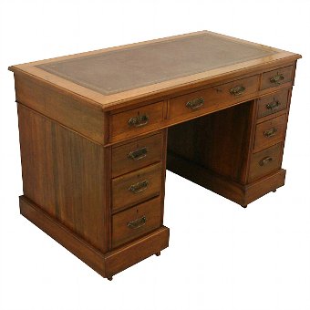 Late Victorian Walnut Desk