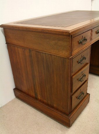 Antique Late Victorian Walnut Desk