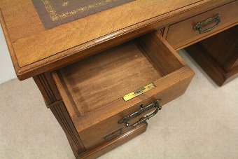 Antique Late Victorian Walnut Desk