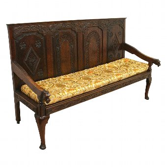 George II Oak Hall Bench