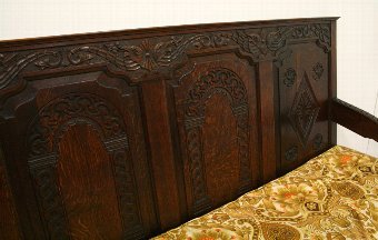 Antique George II Oak Hall Bench