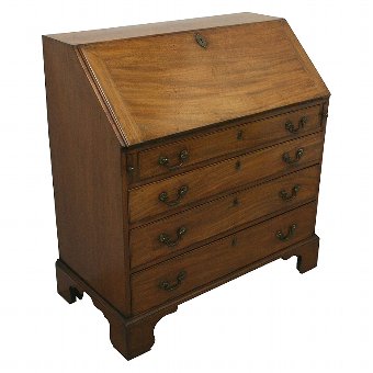 George III Mahogany Bureau