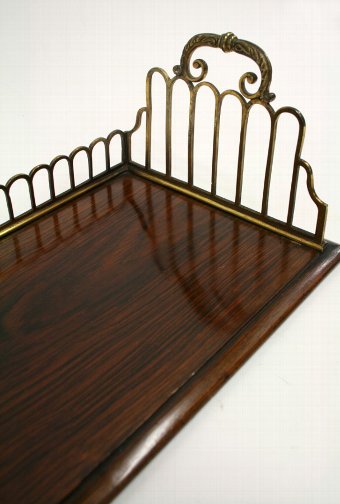 Antique Rosewood Book Tray