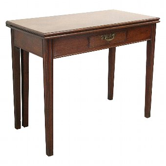 Early George III Fold Over Tea Table