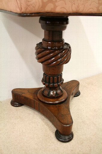 Antique William IV Rosewood Adjustable Piano Stool