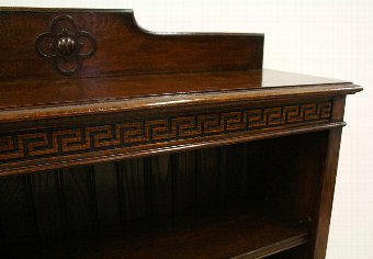 Antique Oak Open Bookcase by Wylie & Lochhead