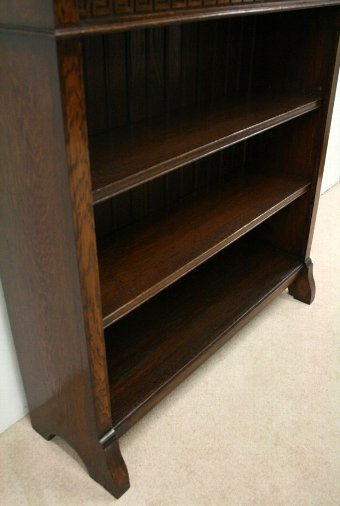 Antique Oak Open Bookcase by Wylie & Lochhead