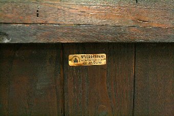 Antique Oak Open Bookcase by Wylie & Lochhead