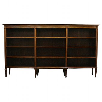 Mahogany Open Bookcase