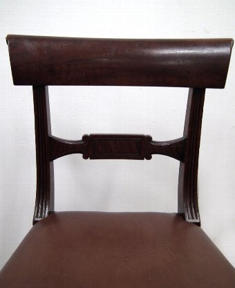 Antique Set of 4 William IV Scottish Mahogany Dining Chairs
