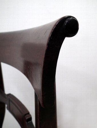 Antique Set of 4 William IV Scottish Mahogany Dining Chairs