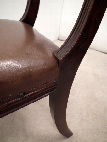 Antique Set of 4 William IV Scottish Mahogany Dining Chairs