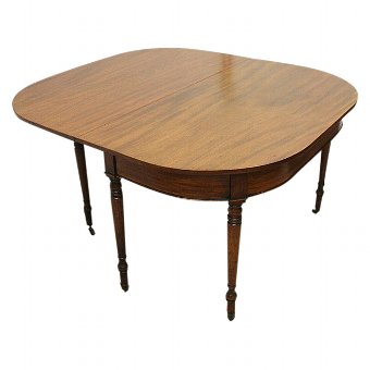 Antique George III Mahogany Drop Leaf Dining Table