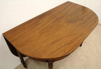 Antique George III Mahogany Drop Leaf Dining Table