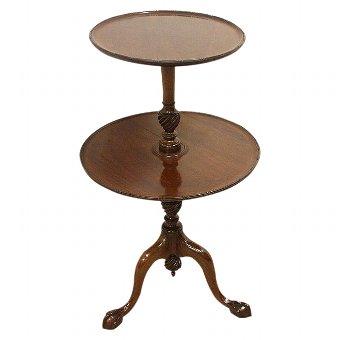 Mahogany Two Tier Occasional Table/Dumb Waiter