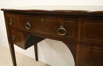Antique George III Style Inlaid Mahogany Side Table/Dressing Table