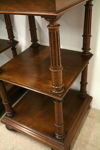 Antique Pair of French Walnut Bedsides/Whatnots