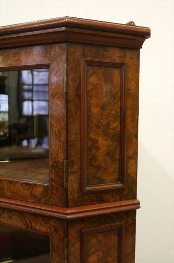 Antique Victorian Glazed Corner Cabinet