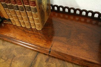 Antique Regency Rosewood Book Trough