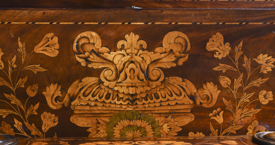 Antique Dutch Marquetry Dressing Table
