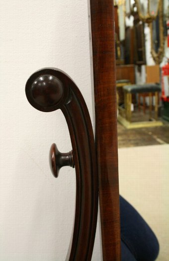 Antique Large William IV Mahogany Dressing Mirror