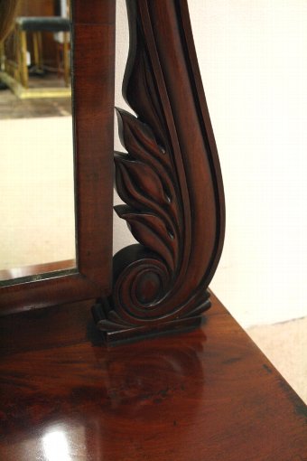 Antique Large William IV Mahogany Dressing Mirror