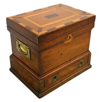 Unusual Mahogany Stationery Box