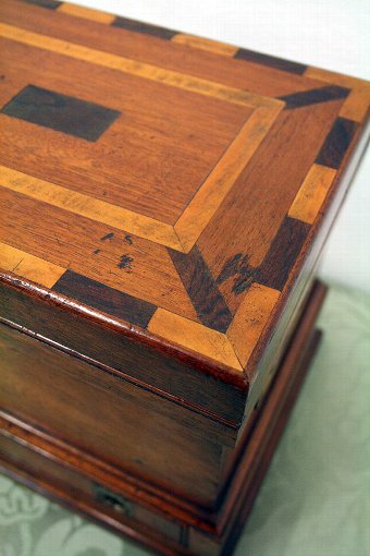Antique Unusual Mahogany Stationery Box