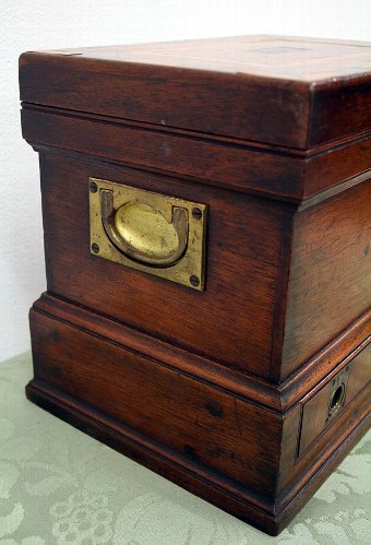 Antique Unusual Mahogany Stationery Box