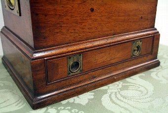Antique Unusual Mahogany Stationery Box