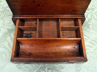 Antique Unusual Mahogany Stationery Box