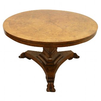 George IV Scottish Burr Elm Breakfast Table