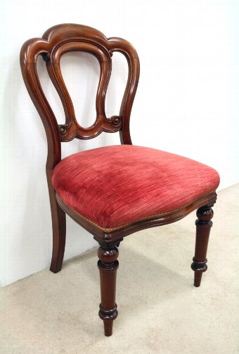 Antique Set of 6 Victorian Mahogany Dining Chairs