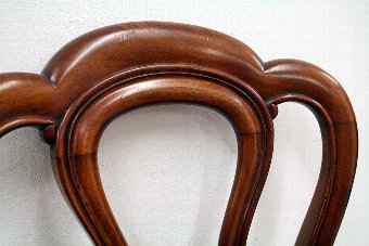 Antique Set of 6 Victorian Mahogany Dining Chairs