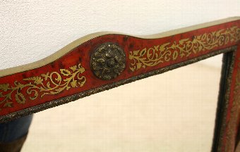 Antique Boulle and Brass Marquetry Dressing Mirror