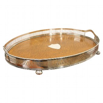 Large Edwardian Oval Tray