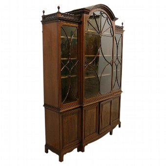 Victorian Mahogany 4 Door Display Cabinet