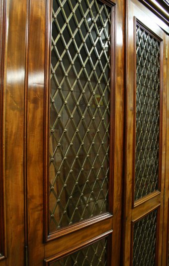 Antique George IV Mahogany 6 Door Bookcase
