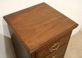 Antique Pair of Late Victorian Walnut Bedside Lockers