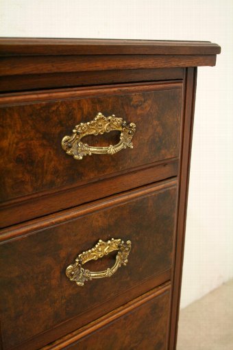 Antique Pair of Late Victorian Walnut Bedside Lockers