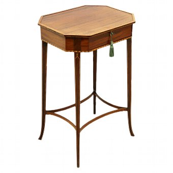 George III Mahogany Inlaid Side Table