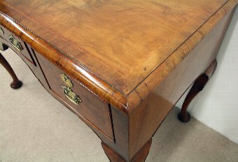 Antique George I Style Figured Walnut Dressing Table/Desk